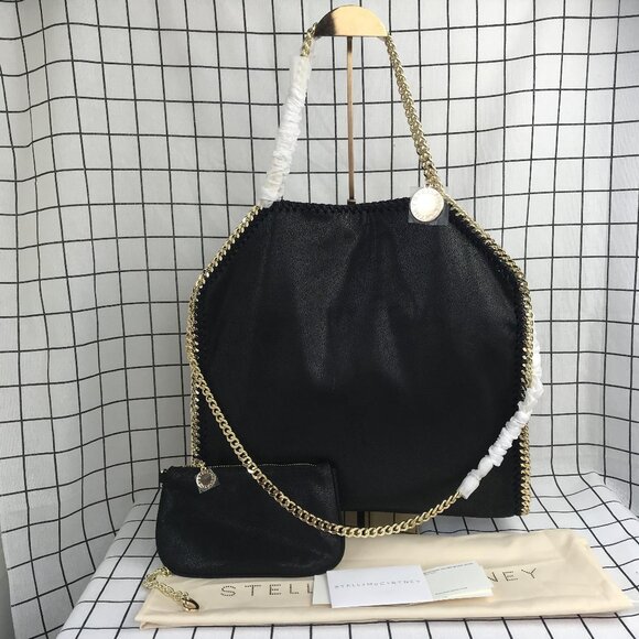 NWT Stella Mccartney Falabella Tote Bag Black - Picture 1 of 16